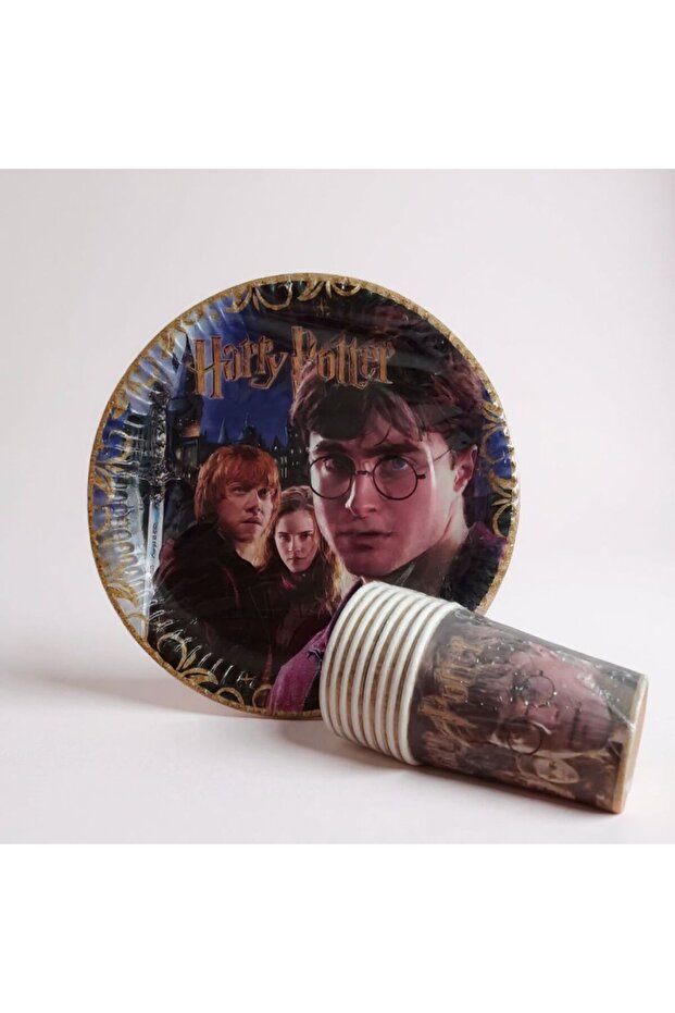 Harry Potter 8'li Kağıt Tabak Bardak Seti - 1