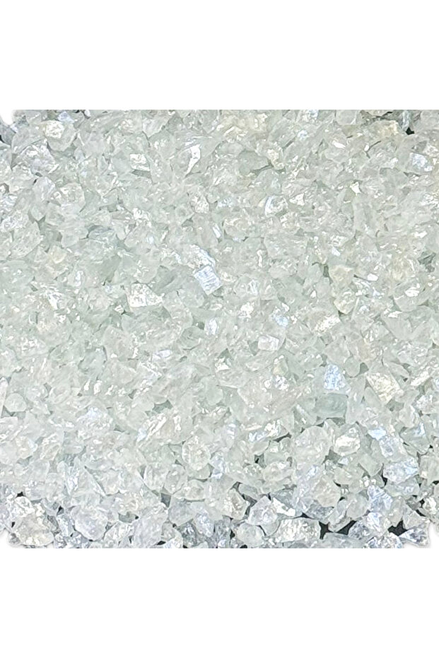 Epoxy Decorative Candle Real Glass Shard 2-4 mm Thickness (1 kg) Plain White (Plain)