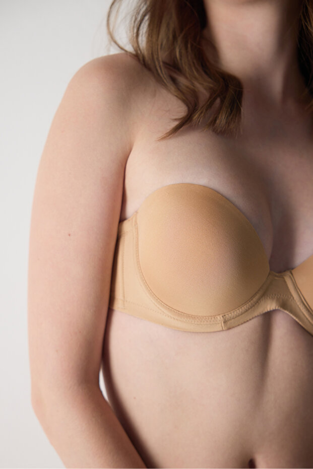 حمالة صدر أساسية مسطحة بدون حمالات مع حشوة إضافية 2081 - 2