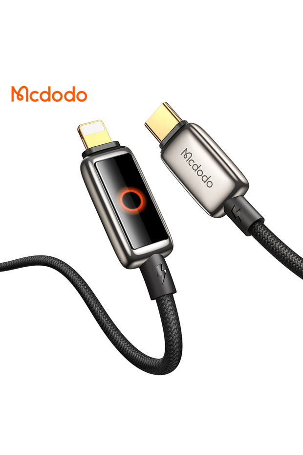 | Auto Power Off 36W USB-C to Lightning with Breathing Light LED Display Data Cable 1.2m - 3