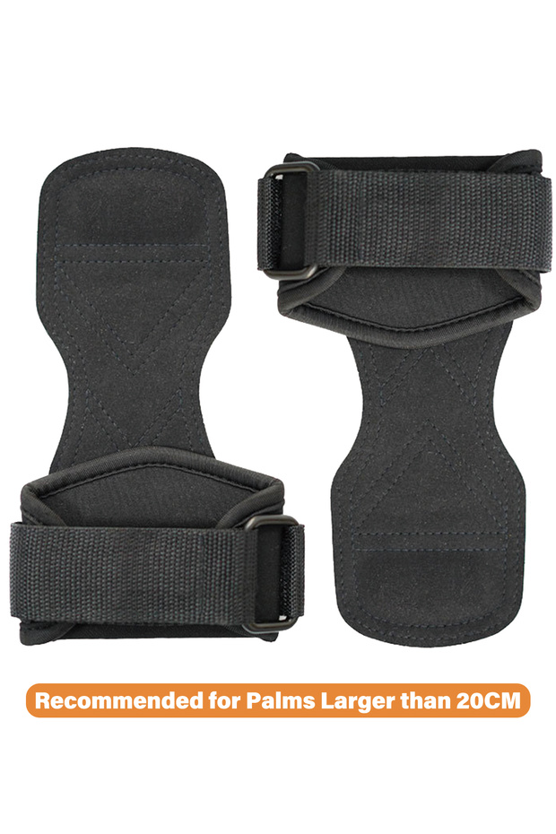 Weight Lifting Wrist Straps Set with Palm Support Non-Slip Durable Grip Pads for Exercise Training - 1