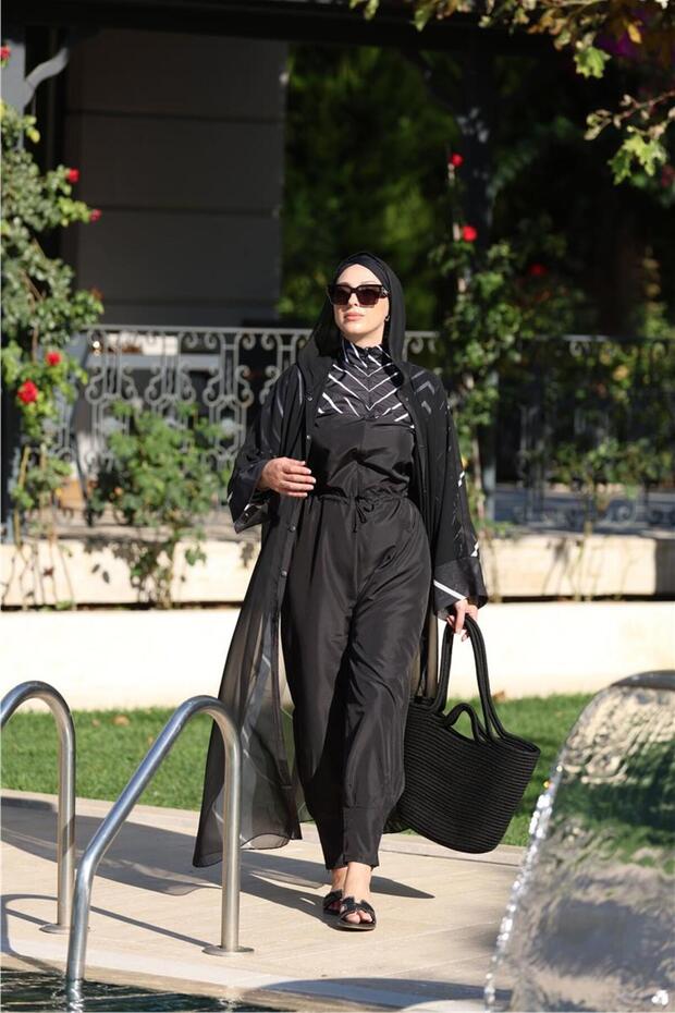 Herringbone Pattern Design Hijab Pareo - 3