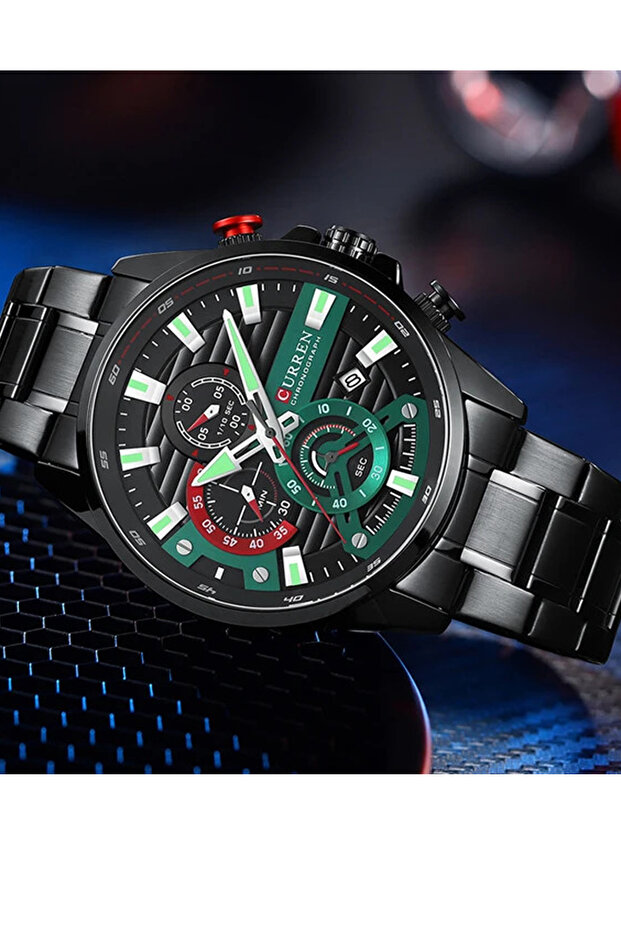 8415 Chrono Steel Band Men's Wristwatch