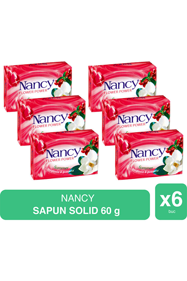 Nancy – Săpun Solid Flower Power Summer – 60g x 6 - 1