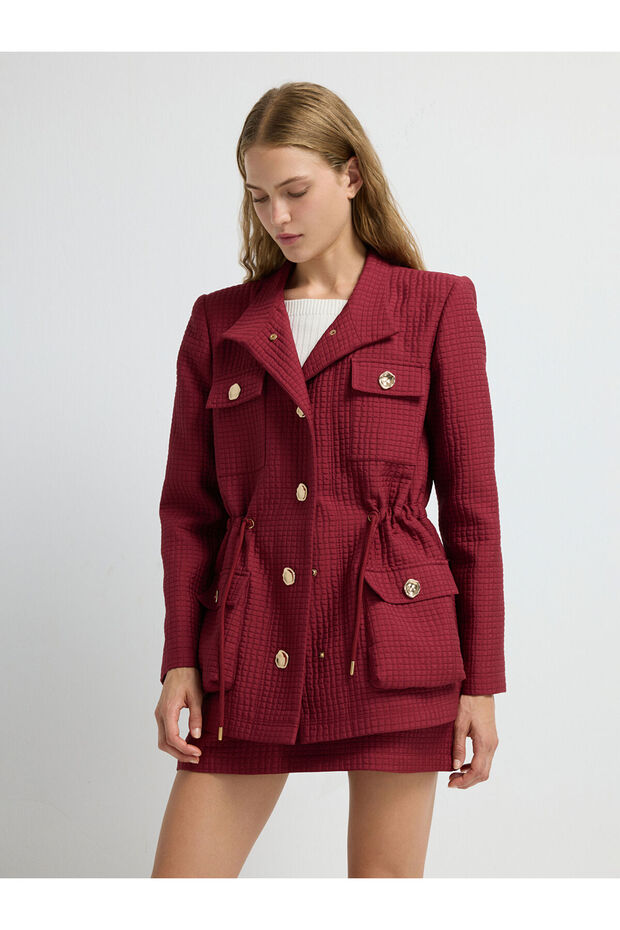 Hakim Yaka Kapitone Ceket - 1