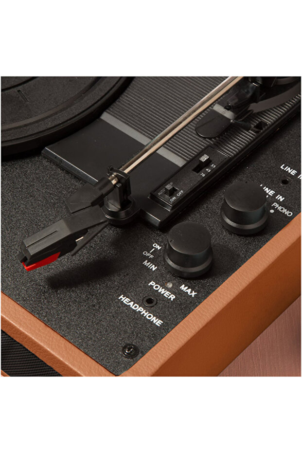 Pick-up TT-10BN, difuzoare integrate, RCA, 3,5 mm, AUX, 3 viteze, negru - 5