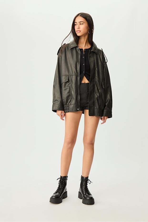Oversize cepli ceket - 1
