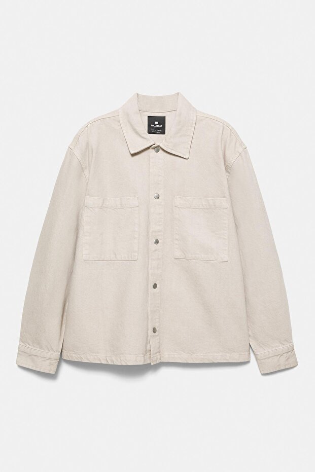 Asit yıkamalı ince ceket - 2