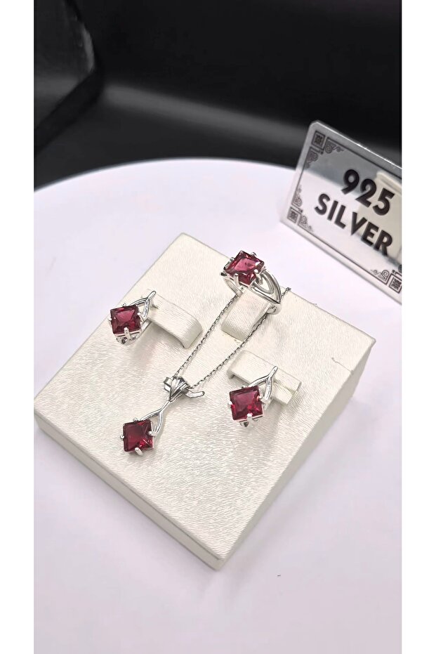 925 Ayar Kadın Gümüş Set - 1