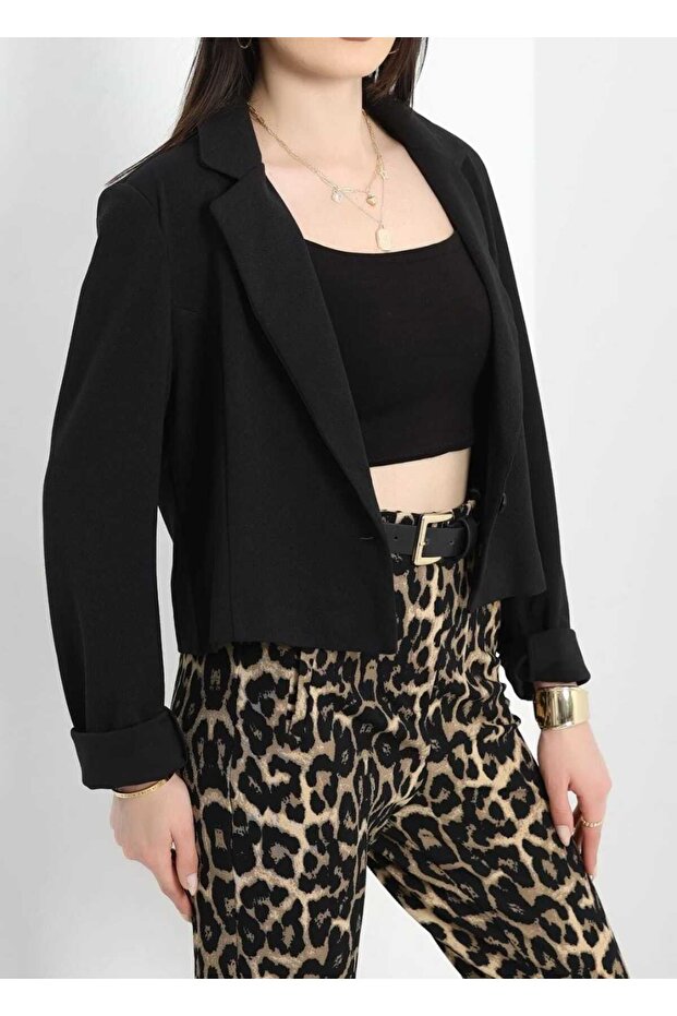blazer ceket siyah - 2