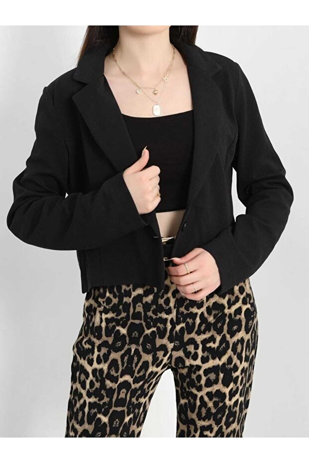 blazer ceket siyah - 3