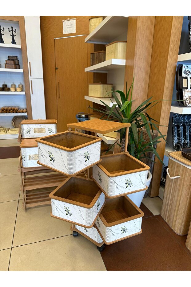 Ahşap 5 Li Sebzelik - 2