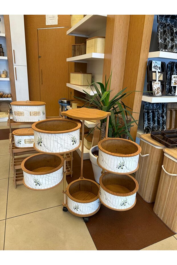 Ahşap 5 Li Sebzelik - 3