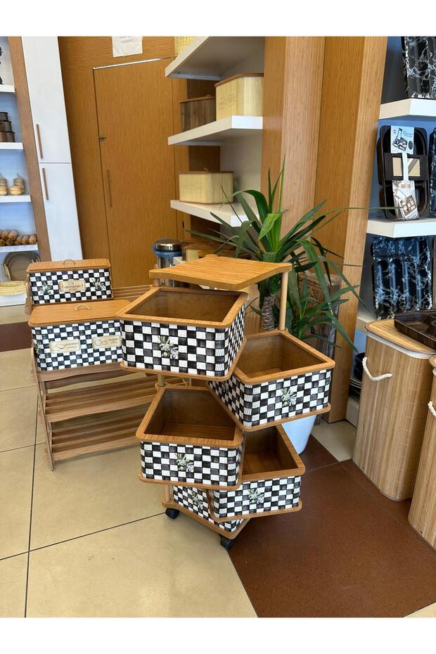 Ahşap 5 Li Sebzelik - 2