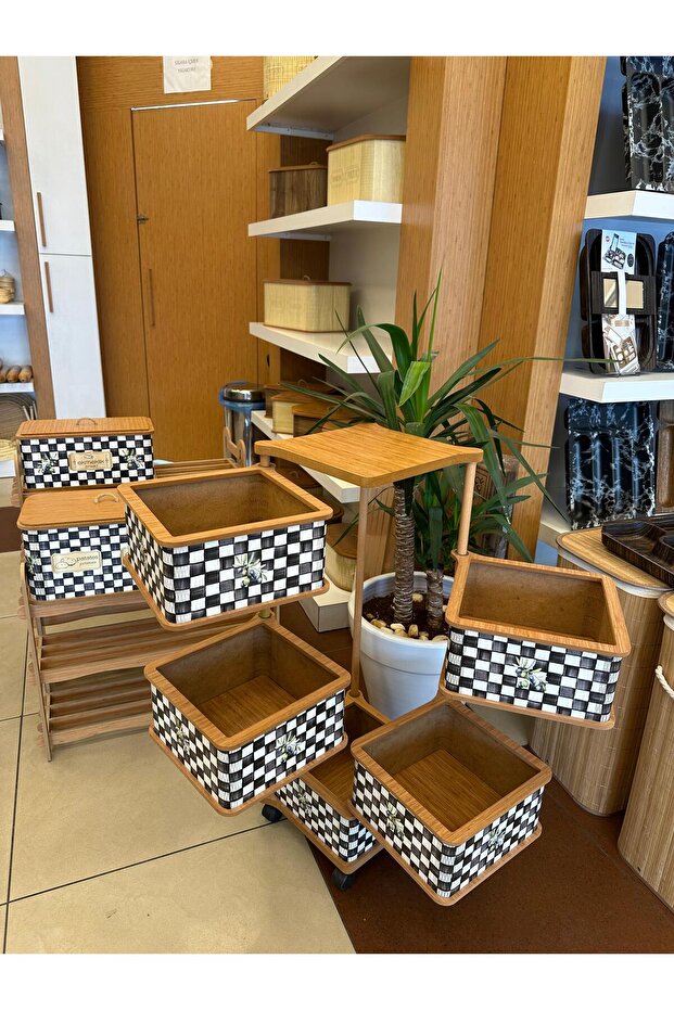 Ahşap 5 Li Sebzelik - 3