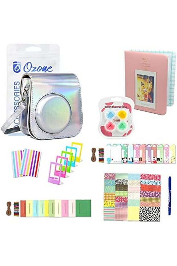 Fujifilm Accessories For Instax Mini 11 / Mini 12 Case PU Leather with Strap, Frames, Wall D