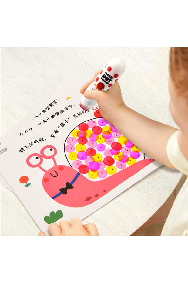 أقلام تحديد النقاط السحرية - 6 ألوان - 2