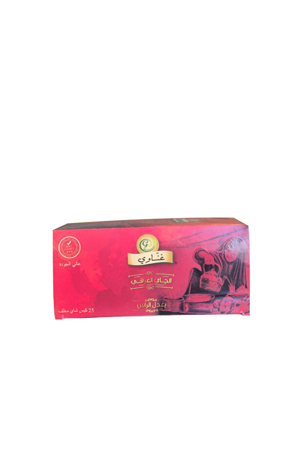 Iraqi Black Tea Premium Arabic Leaf Blends (Black Tea with Cardamom) (25 Tea bags- 50g)