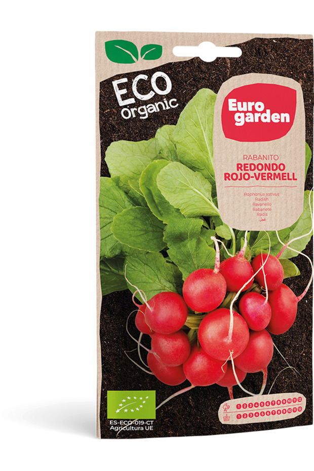 Organic Red Round Radish Premium Quality Seeds (Made in Spain)