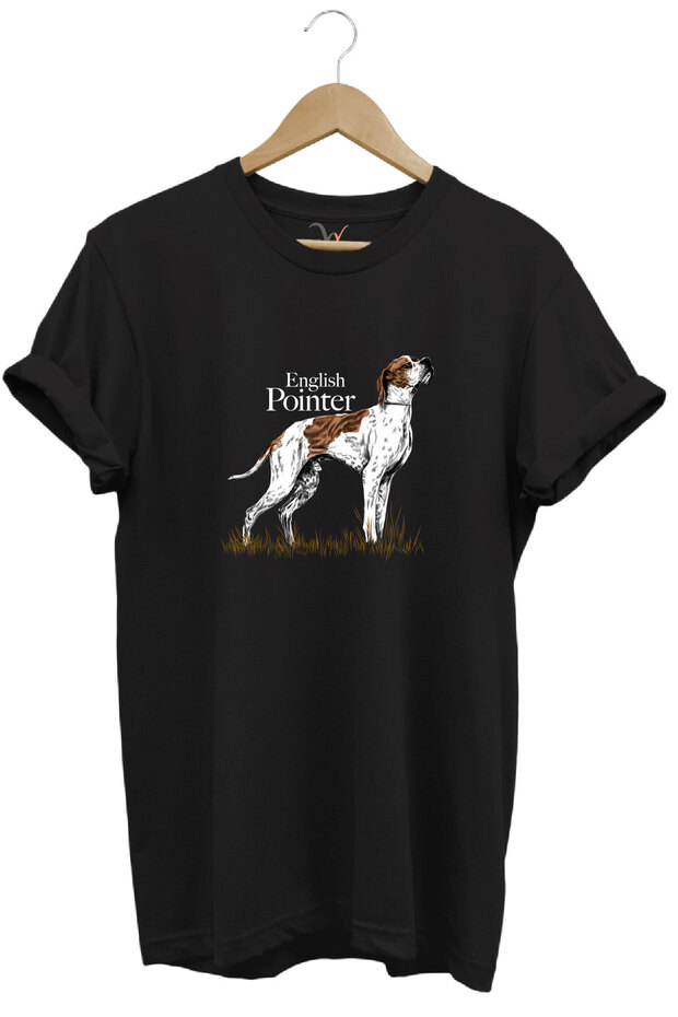 Hunting Hunting English Pointer Hunting Dog Printed 100% Cotton Regular Fit Unisex T-Shirt