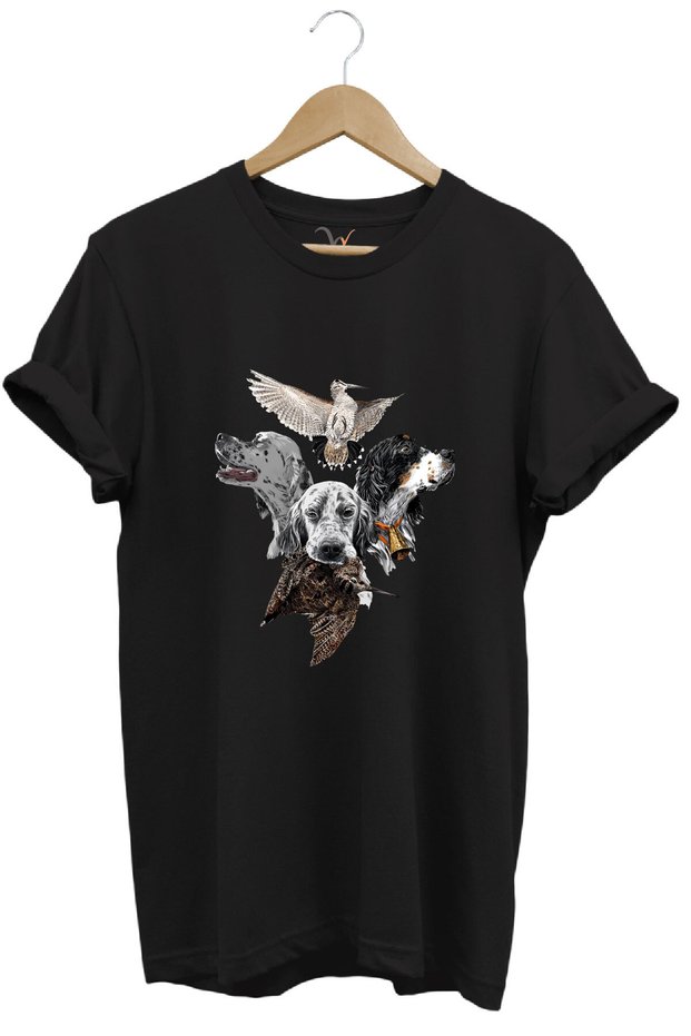 Hunting Hunting Pointer Retriever Setter Printed 100% Cotton Regular Fit Unisex T-Shirt