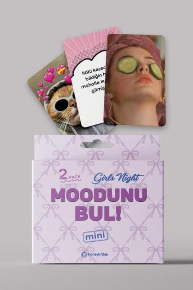 Find the Girls' Night Mood Mini Card Game 2Nd Pack 45 Cards