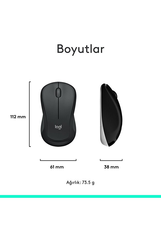 MK540 ADVANCED Kablosuz Türkçe Klavye Mouse Seti - Siyah - 9