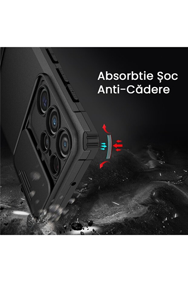 Defender Case with Stand for Samsung Galaxy S24 FE, Flippy, Adjustable Support, Shockproof, Sliding - 4