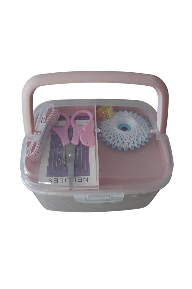 مجموعة خياطة مع صندوق ومقبض - 2