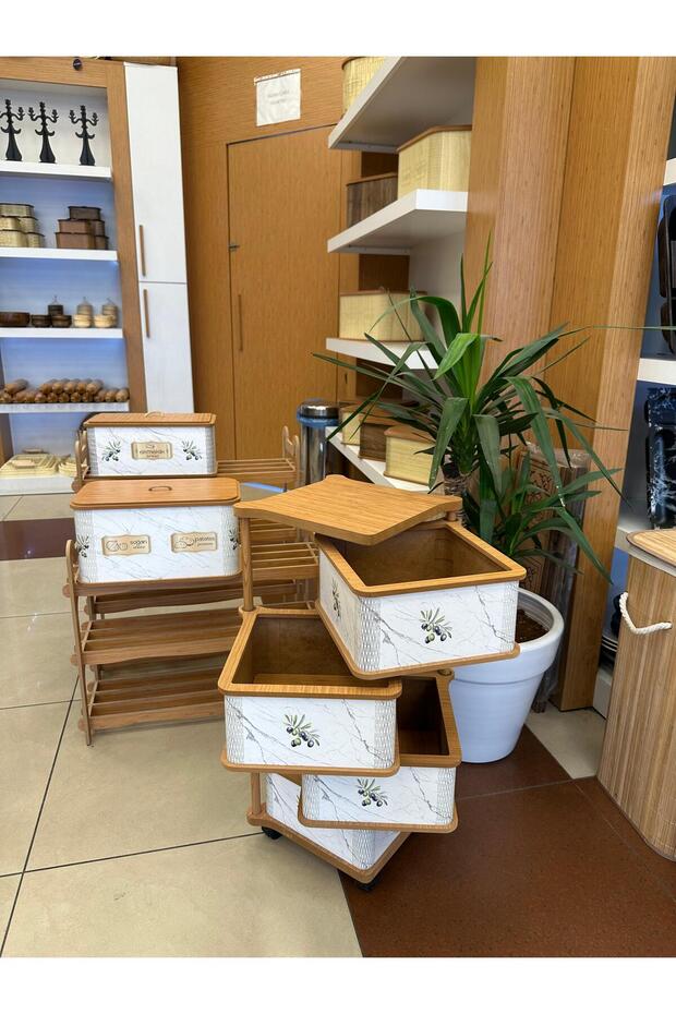 Ahşap 4 Li Sebzelik - 2