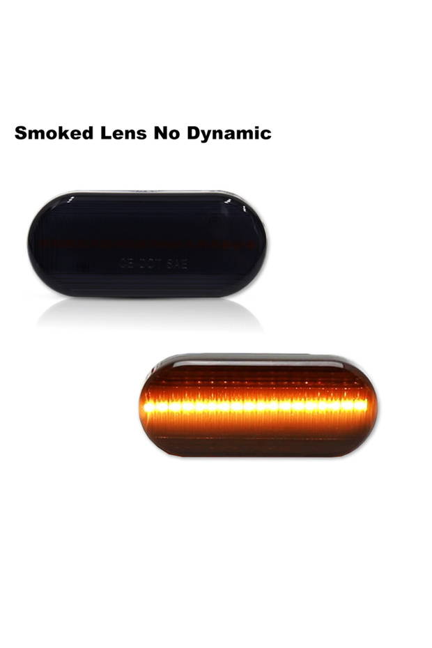Smoke NO Dynamic 2PCS Led Dynamic Side Marker Turn Signal Light Sequential Blinker Light For VW Golf