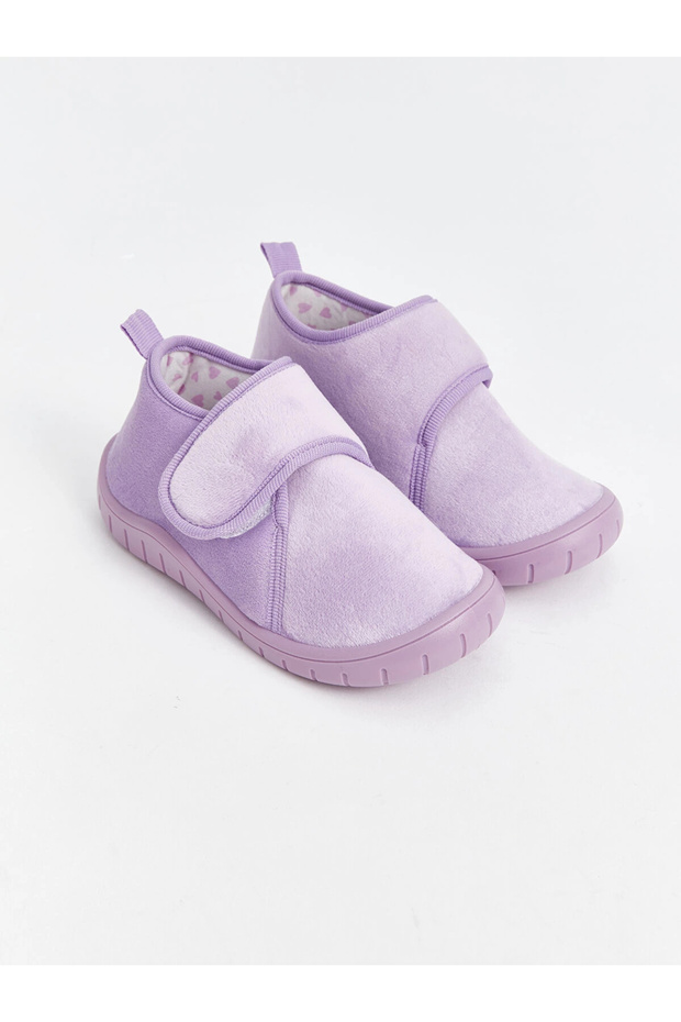 LCW STEPS Lila Cırt Cırtlı Kız Çocuk Panduf - 1
