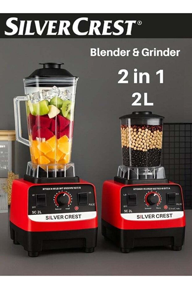 Powerful Electric Blender - Professional Multi-Functional 2-in-1 Blender with Powerful - 1