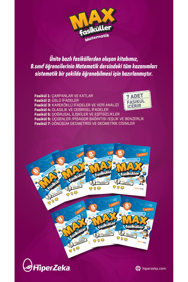 2026 8. Sınıf Matematik MAX Fasiküller | Mustafa TÜMEN & Şahan EROĞLU - 4
