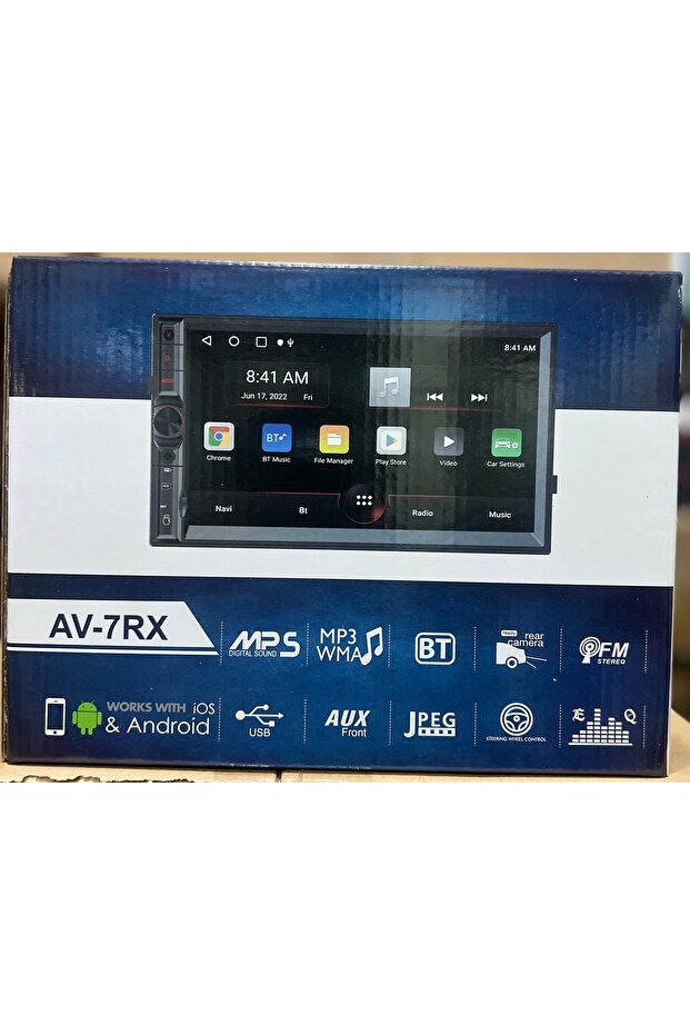 AV-7RX 3-32 7” ANDROİD DOUBLE TEYP FULL HD GERİ GÖRÜŞ KAMERA HEDİYELİ - 2