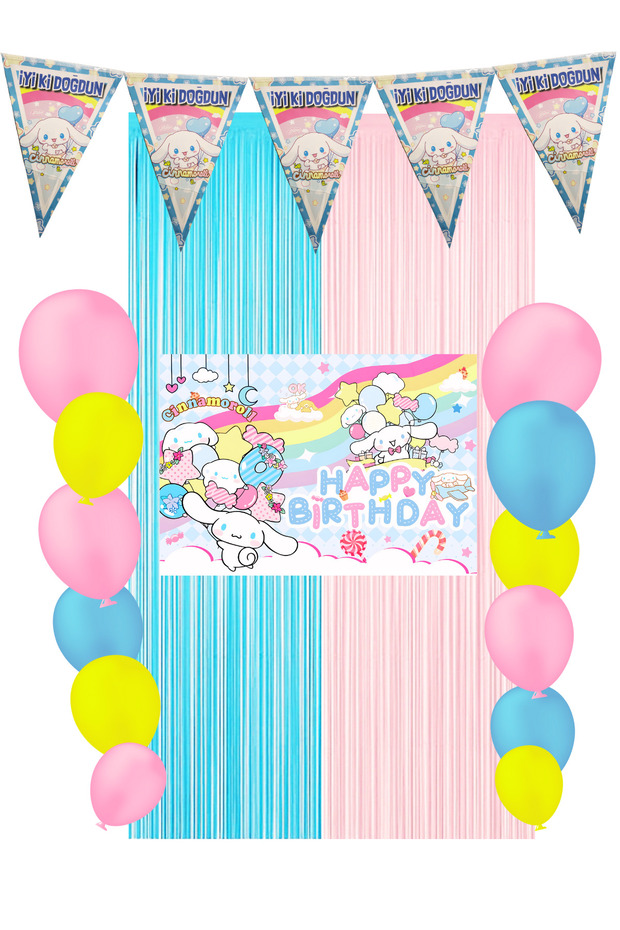 Cinnemoroll Cinemon Birthday Party Supplies Ornaments Mixxi Set Rainbow