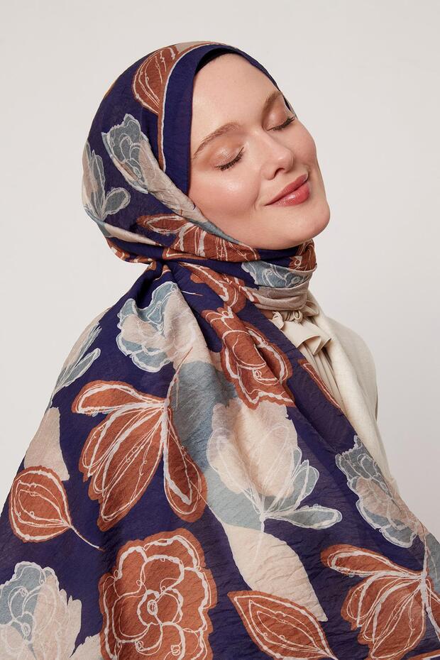 Summer Şal | Lacivert - 1