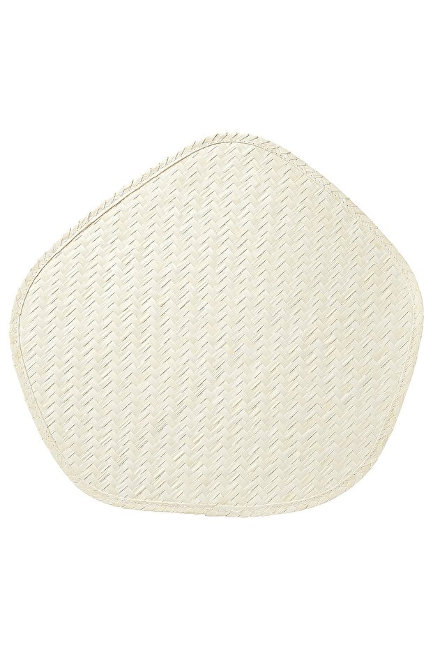 PADDFISK Place mat, palm leaf handmade, 37 x 35 cm
