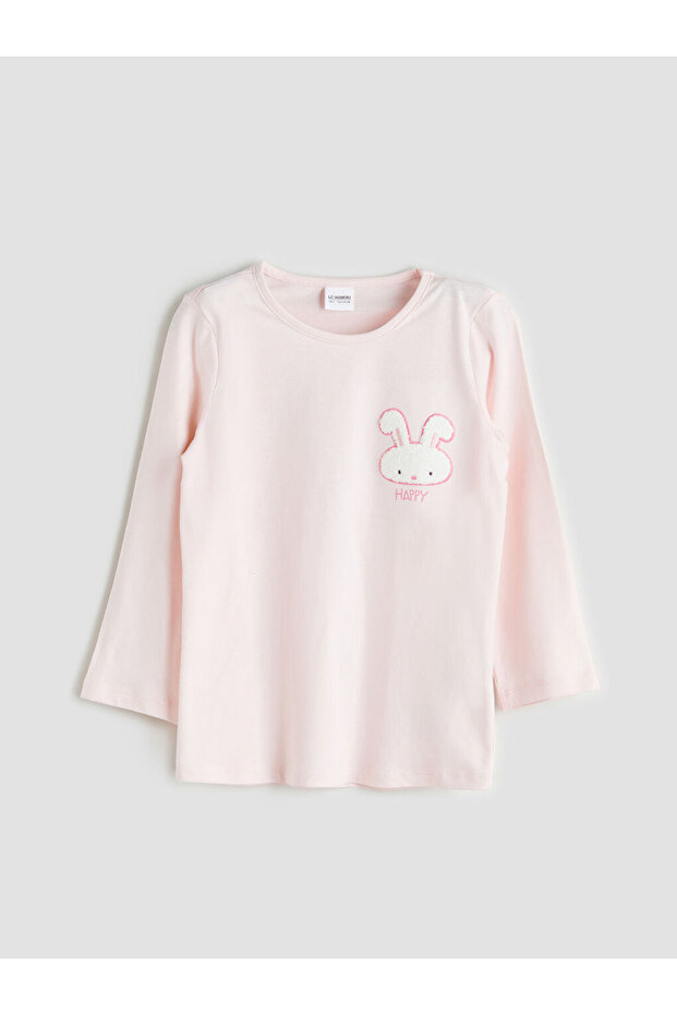 Create Your Style with Uzg Store | Crew Neck Printed Girls' Pajama Set - 2