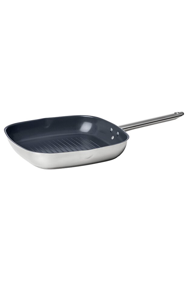 365+ Grill pan, stainless steel/non-stick coating, 28 x 28 cm