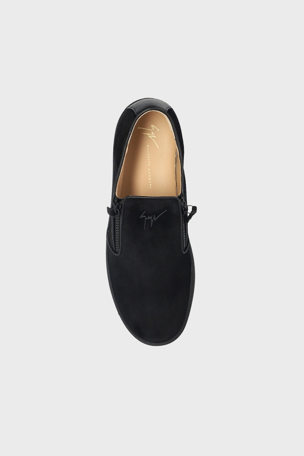 Logolu Süet Kalın Tabanlı Sneaker Ayakkabı Erkek AYAKKABI RU50025 - 5