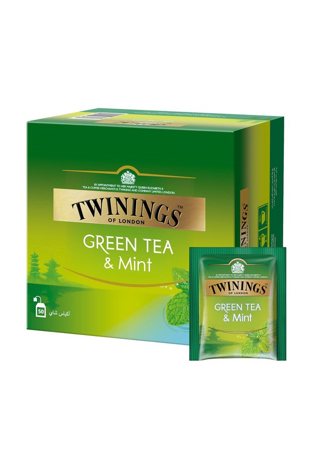 Green Tea & Mint 50 TeabagsRefreshing Herbal Blend with Natural Flavor for Daily Use