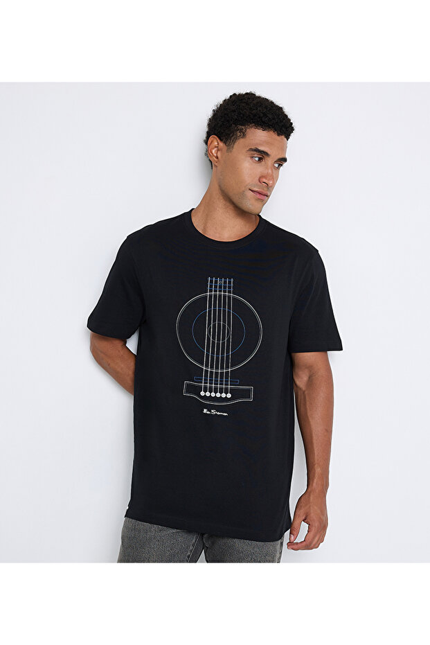 Men's Black Crew Neck Tee
