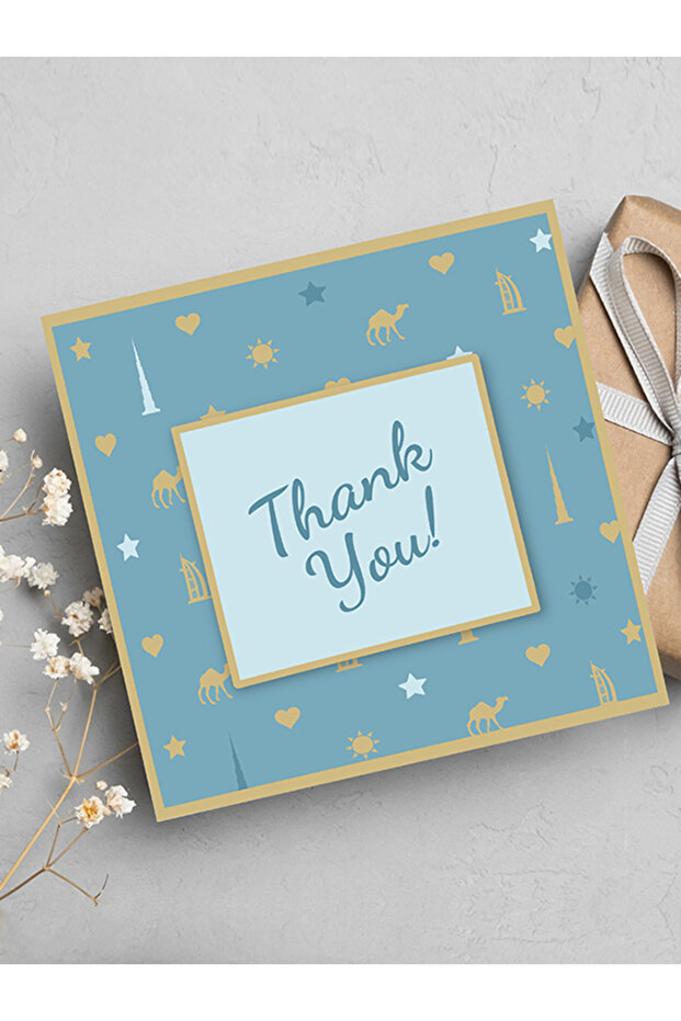 Thank You | Blue Greeting Card