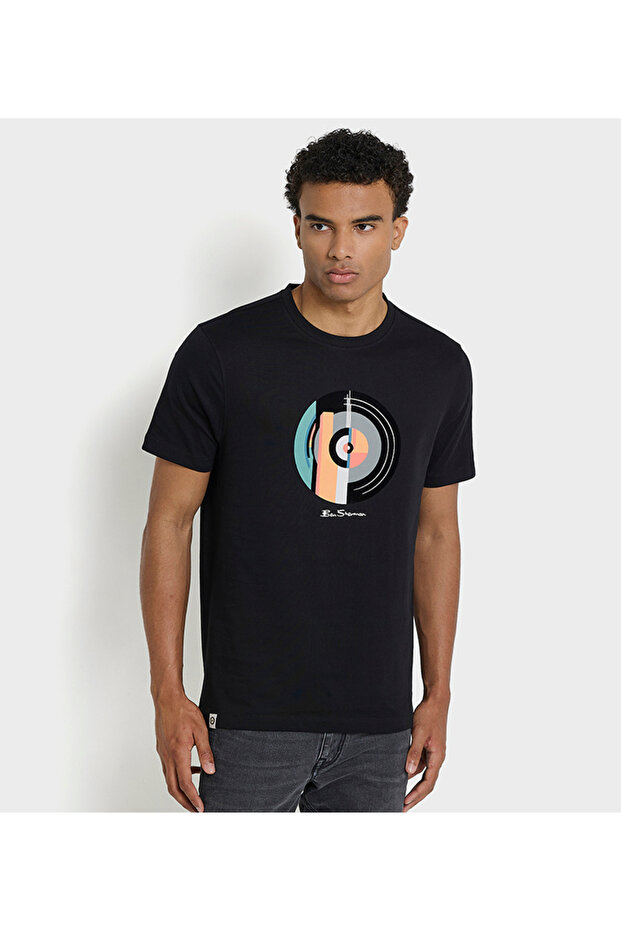 Men's Black Crew Neck Tee