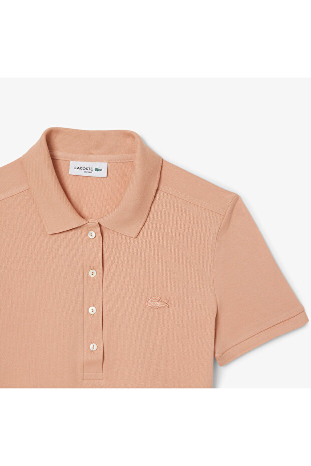 L.12.D Kadın Slim Fit Kahverengi Polo - 6