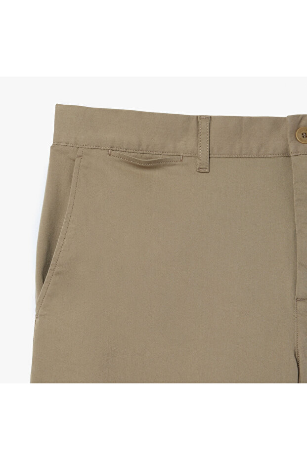Erkek Slim Fit Bej Bermuda Şort - 6