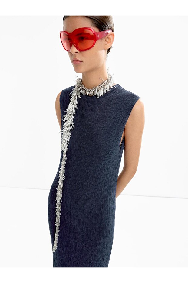 Uzun Triko Elbise - 2