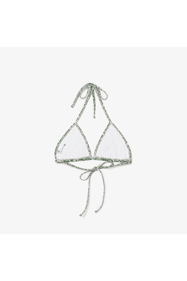 Kadın Baskılı Yeşil Bikini Üstü - 5