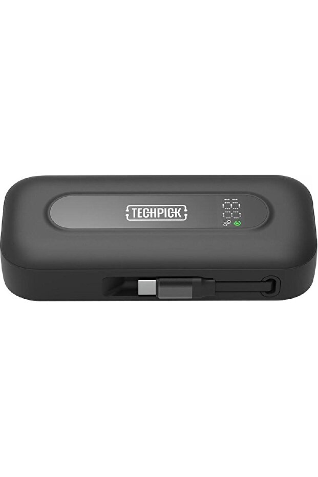 بنك طاقة 30 وات مع كابل USB-C قابل للسحب - 2